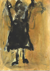 Engel I, 2004, ink/paper, 17,5x14cm